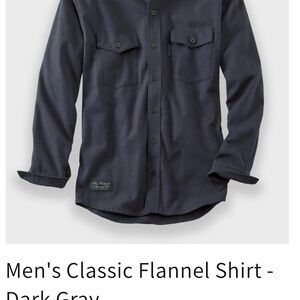 Vermont Flannel Co Men's Classic Flannel Shirt - Dark Gray